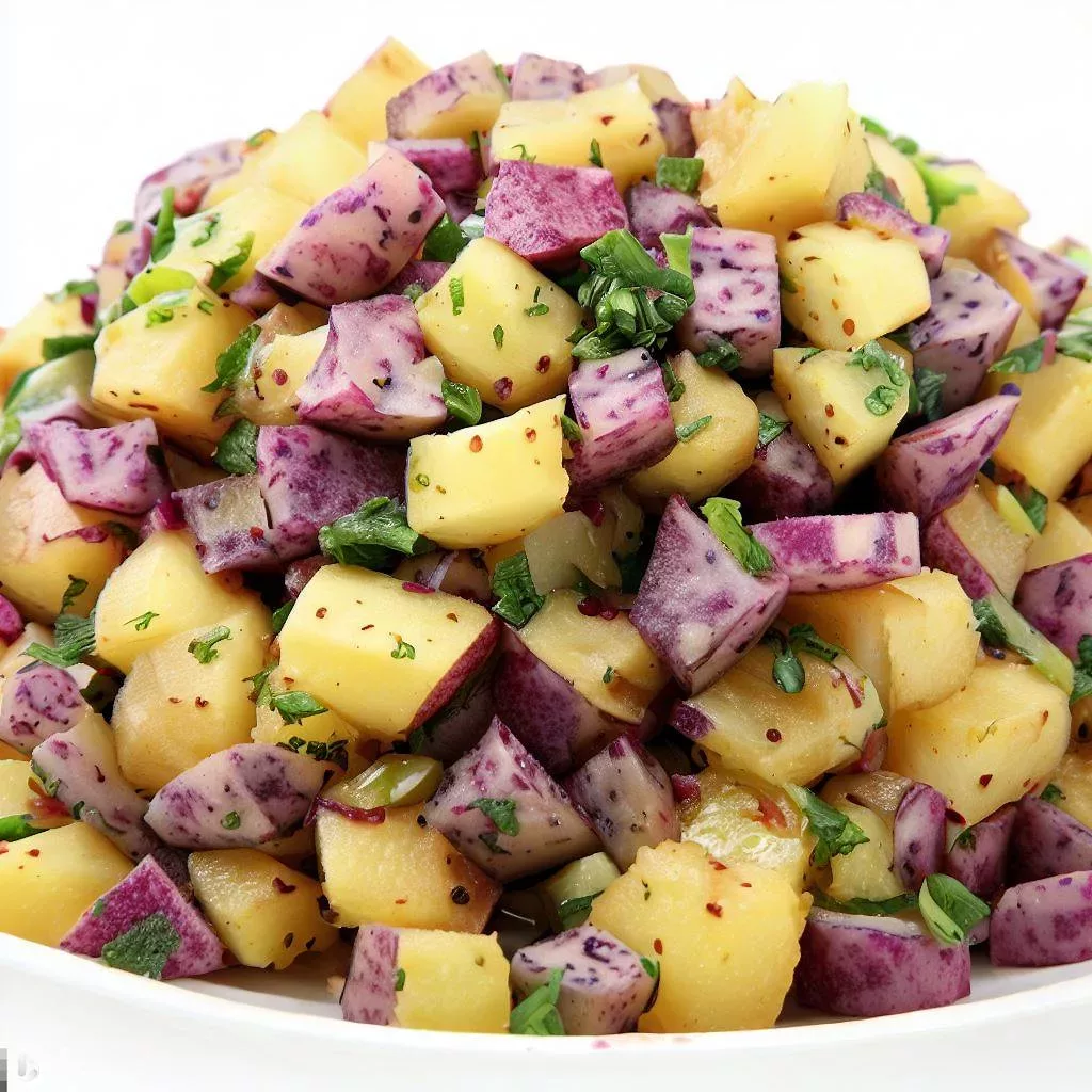Ensalada de Patatas Moradas Prebióticas