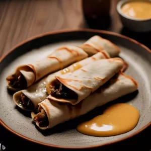 Piadines con champiñones