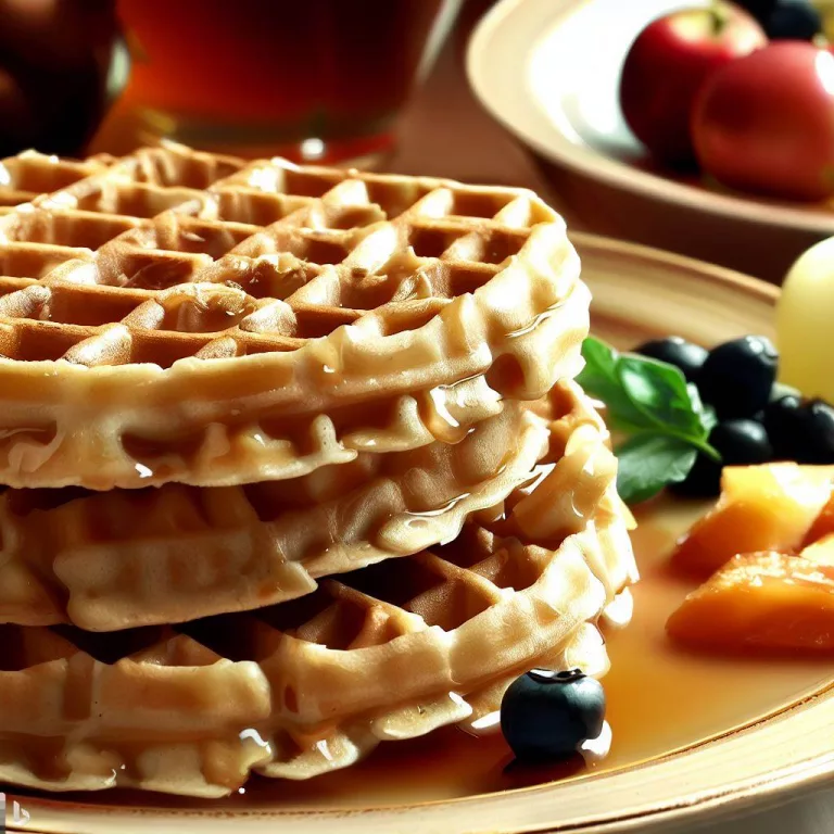 Gofres de avena sin azúcar