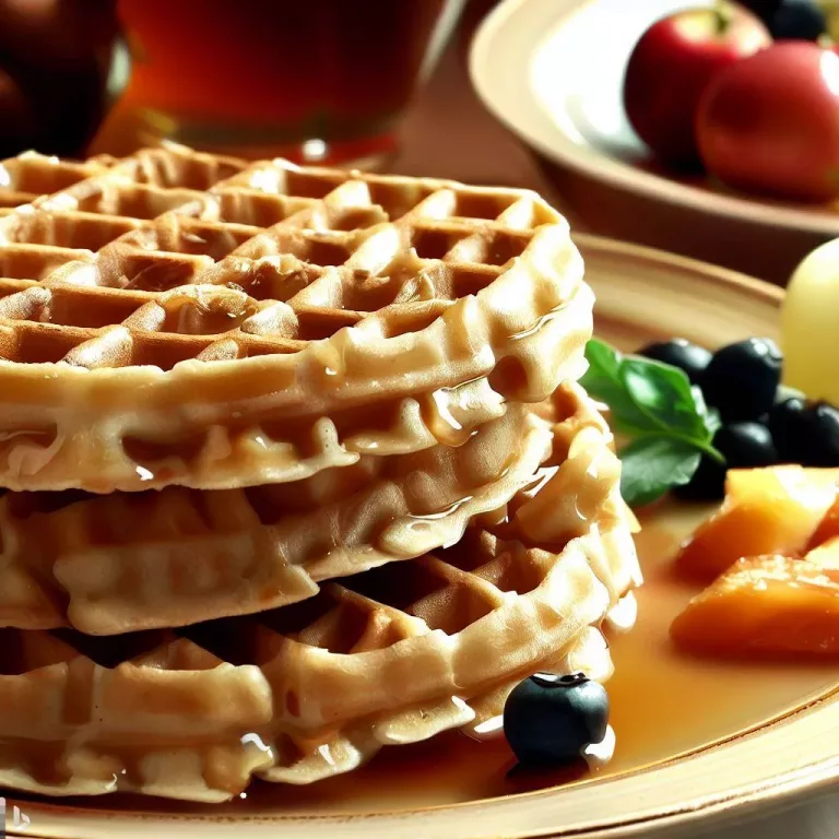 Gofres de avena sin azúcar