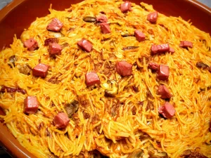 Fideuá de Pato, Boletus y Foie