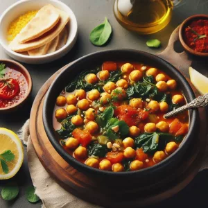 Potaje de Garbanzos con Espinacas