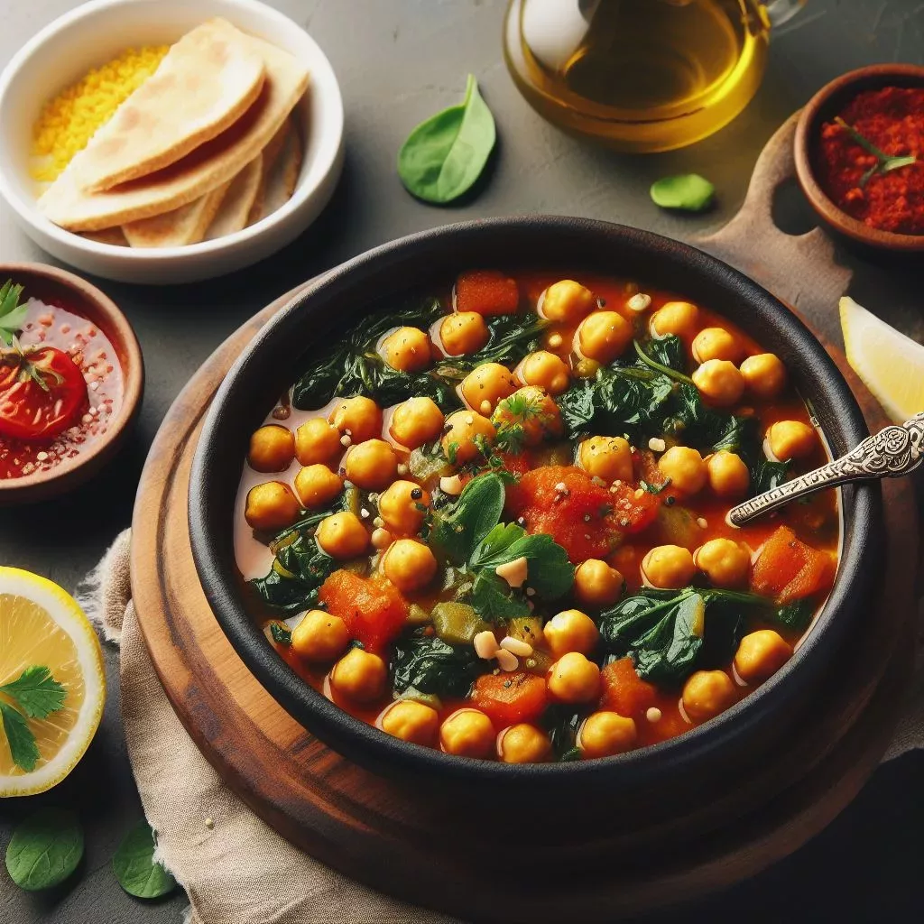 Potaje de Garbanzos con Espinacas
