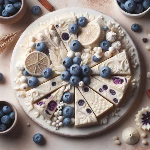 Turrón de Chocolate Blanco y Arándanos