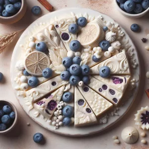 Turrón de Chocolate Blanco y Arándanos