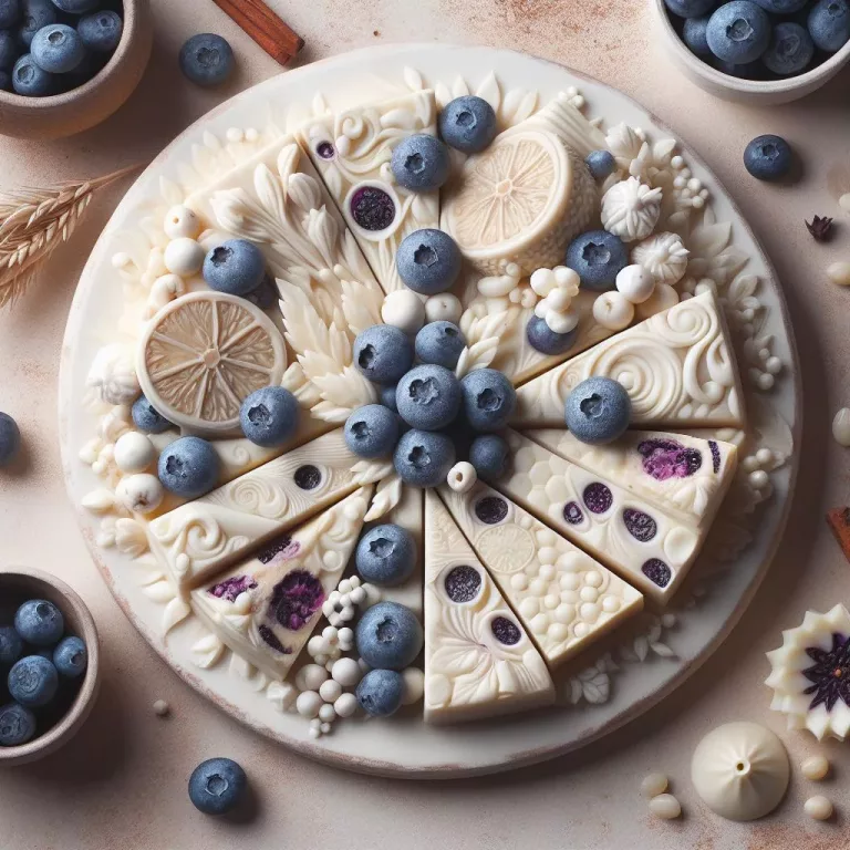 Turrón de Chocolate Blanco y Arándanos